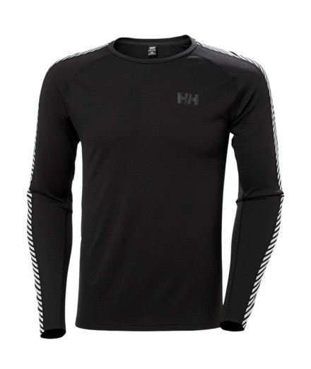 T-shirt Homme Helly Hansen Lifa Active Stripe Crew Noir