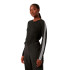 Camiseta Mulher Helly Hansen Lifa Active Stripe Crew Preto