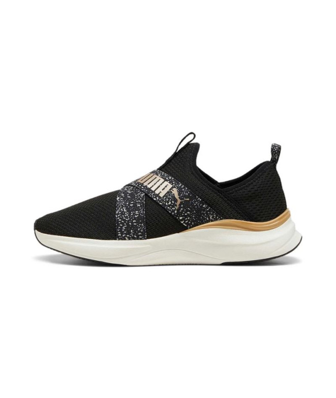 Chaussures Running Femme by Puma Softride Harmony Slip Minima Leopard Wn'S Black