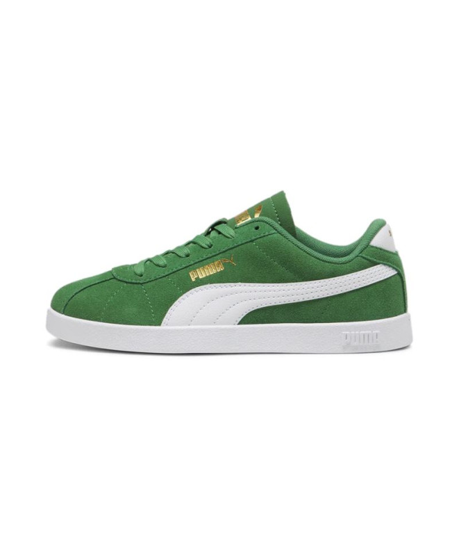 Zapatillas Puma Club II Infantil Verde/Blanco