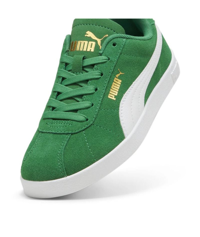 Chaussures Enfant Puma Club II Vert/Blanc