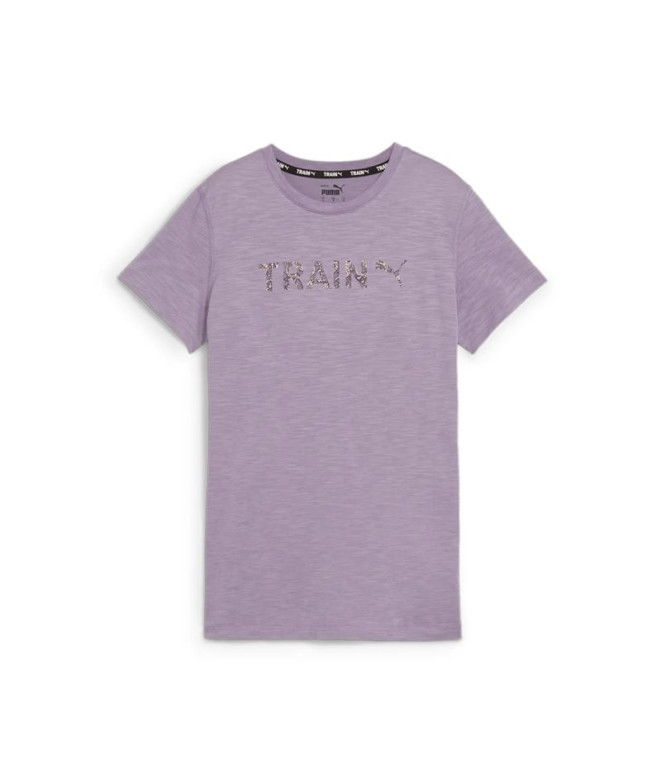 Camiseta de Fitnes Puma Women'S Graphic Train Mujer Morado