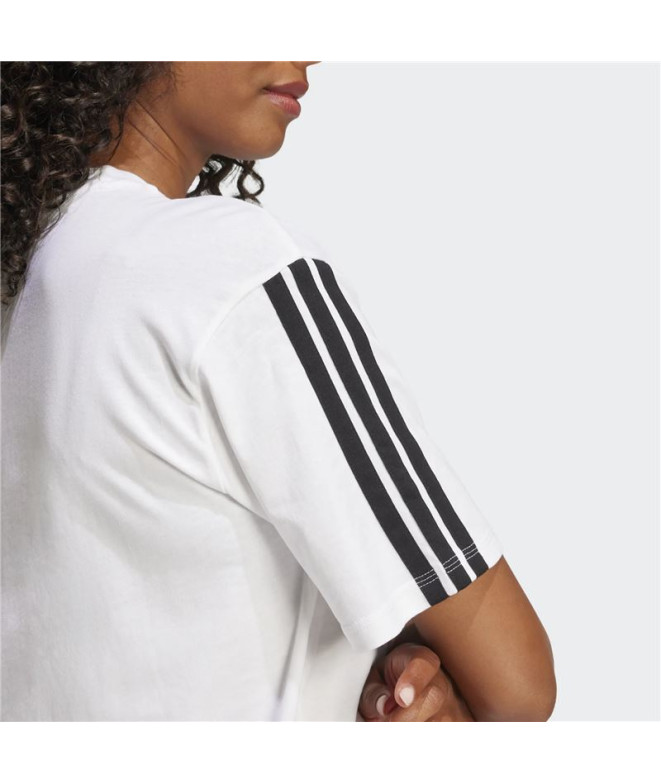 T-shirt adidas Femme 3 Band Bf Blanc/Noir