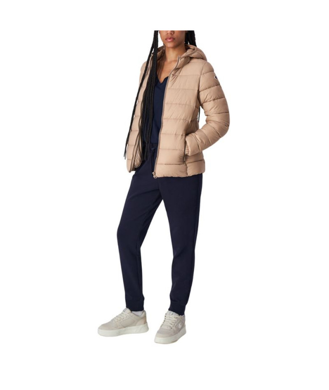 Veste Champion Femme Capuche Polyfilled Wtp Beige
