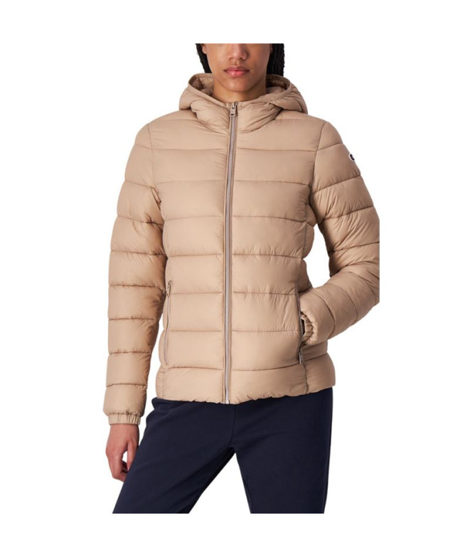 Veste Champion Femme Capuche Polyfilled Wtp Beige