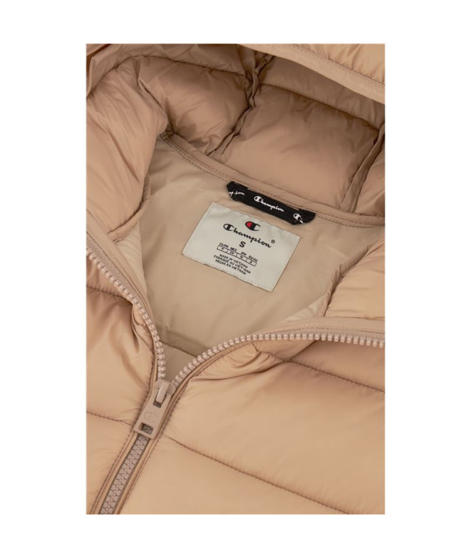 Veste Champion Femme Capuche Polyfilled Wtp Beige