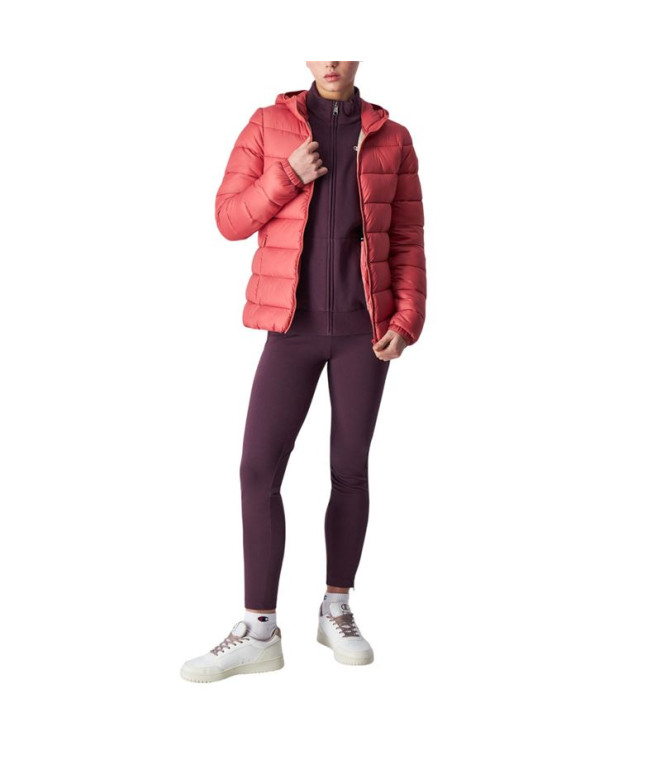 Veste Champion Femme Capuche Polyfilled Mlr Coral