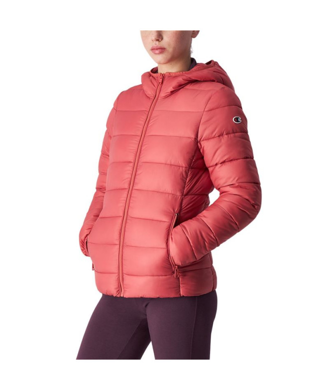 Veste Champion Femme Capuche Polyfilled Mlr Coral