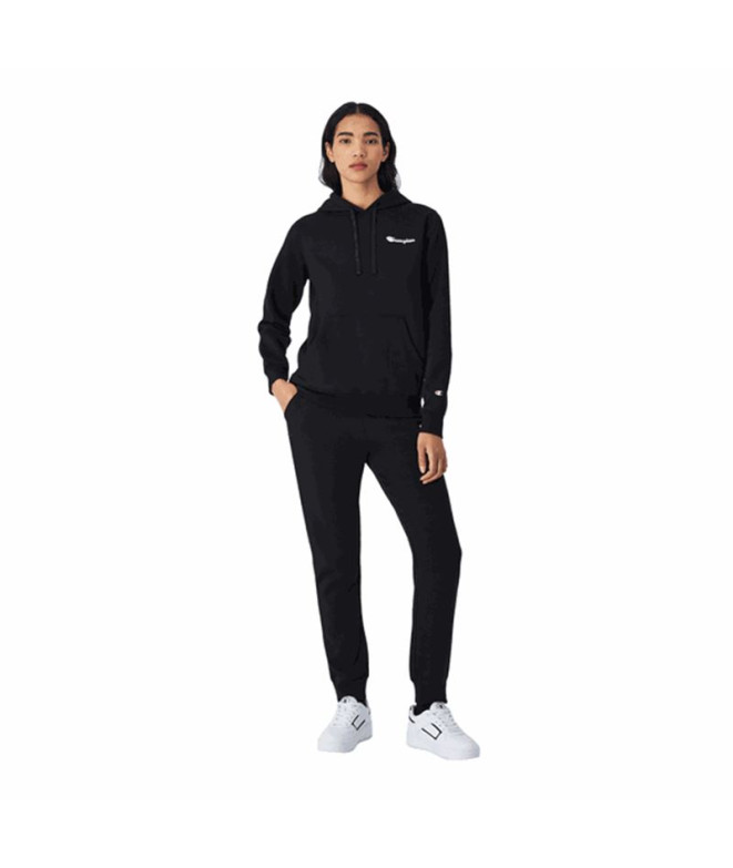 Calça Champion Mulher Punho com nervuras Preto