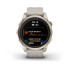 Relógio Garmin Fenix 7S Sapphire Solar Dourado Correia Bege