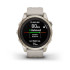 Relógio Garmin Fenix 7S Sapphire Solar Dourado Correia Bege