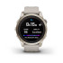 Relógio Garmin Fenix 7S Sapphire Solar Dourado Correia Bege