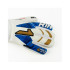 Luvas de goleiro Rinat Egotiko Vengador Spine Turf Basic Infantil Branco