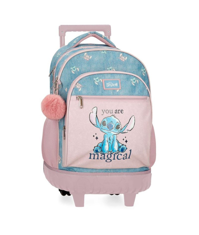 Mochila 2R Disney Rolling Stitch You Are Magical Azul