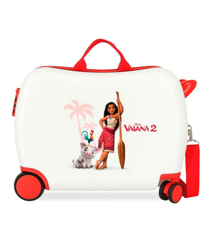 Valise Enfant Disney Abs 4R (2 Multi) Vaiana et ses amis Blanc