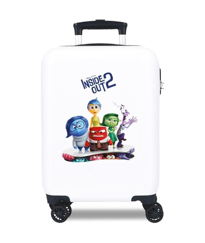 Maleta Disney Abs 50 Cm 4R Inside Out 2 Blanco