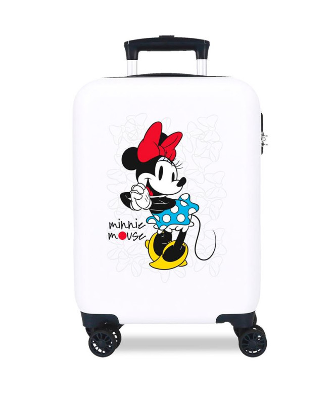 Trolley Disney Abs Mala 50 Cm.4R Minnie Magic Branco