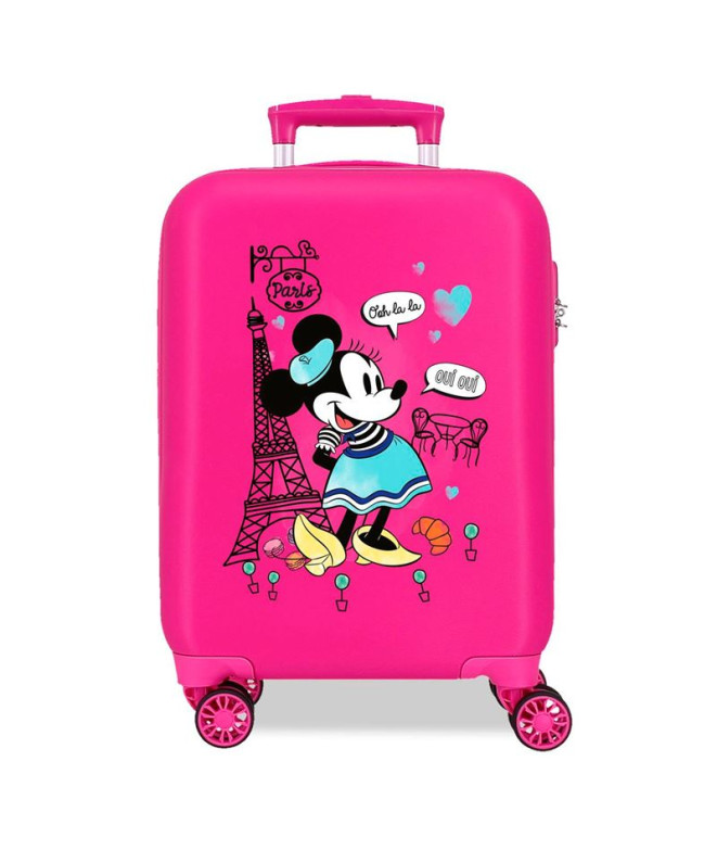 Mala Disney Abs 50Cm 4R Minnie Around The World Rosa