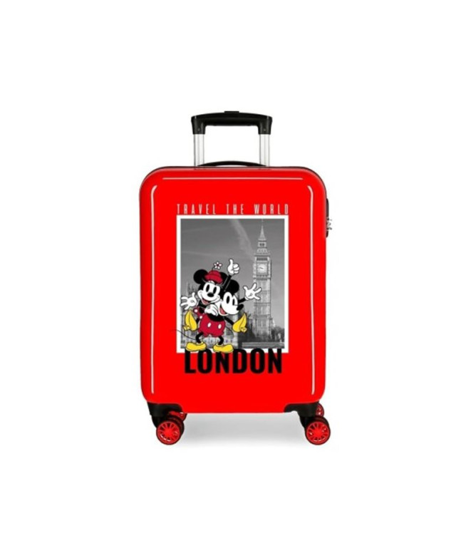 Disney Abs Trolley Suitcase 55Cm.4W Mickey And Minnie London Red