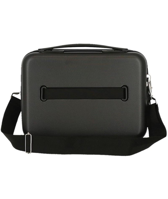 Estojo Disney Abs Disney 100 Mickey Prata Preto