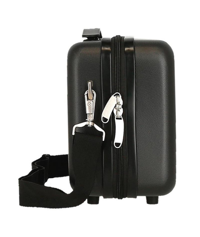 Estojo Disney Abs Disney 100 Mickey Prata Preto