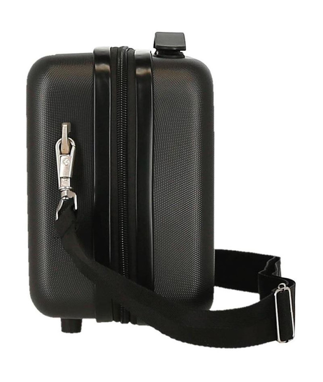 Estojo Disney Abs Disney 100 Mickey Prata Preto