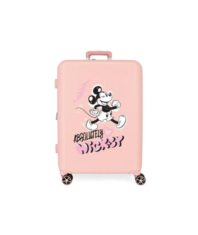 Valise Disney Abs 70Cm W/Exp 4W Mickey Friendly Nude Rose