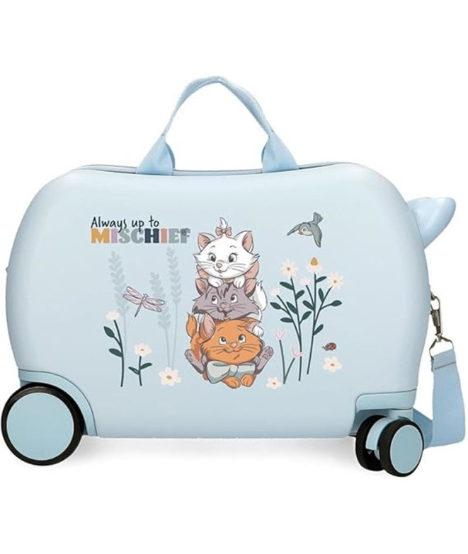 Mala Infantil Disney Abs Rolling 4W. 45Cm. Aristogatos Before The Bloom Azul