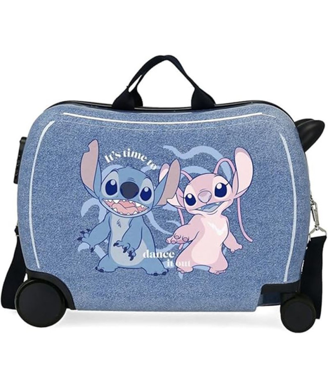 Mala Infantil Disney Abs Rolling 4W.Stitch Dace It Out- Expecting Blue