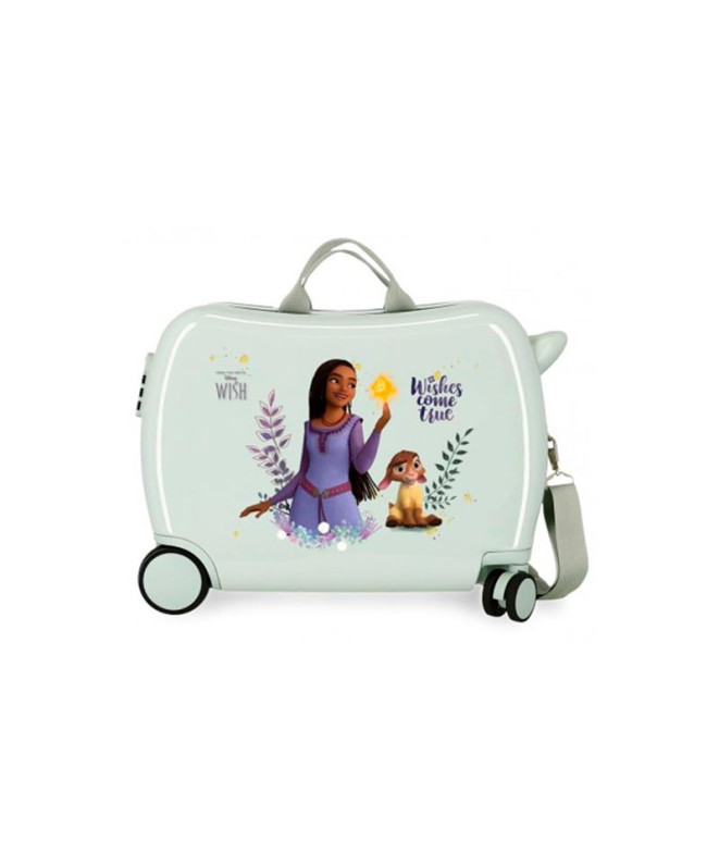 Valise Enfant Disney 4W (2 Multi) Wish Come True Menthe