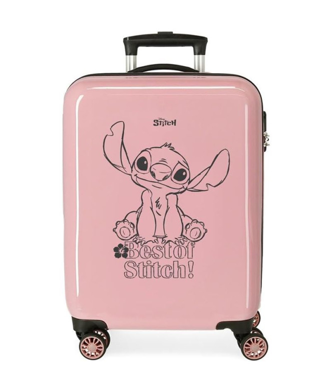 Trolley Disney Abs Mala 55Cm.4W Best Of Stitch Rosa