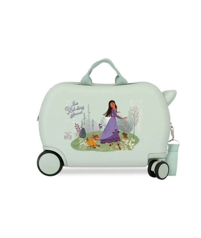 Valise Enfant Disney 4W 45Cm Souhait - Jouer Avec Valentino Vert