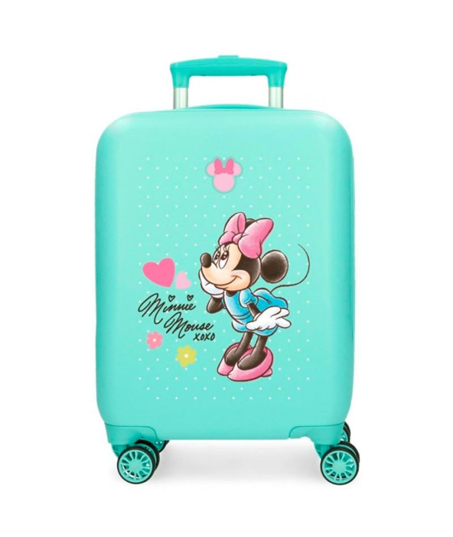 Mala Disney Abs 50 Cm 4R Minnie Imagine Turquesa Azul