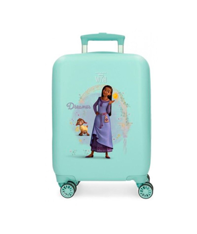 Trolley Disney Abs Mala 50 Cm.4R Wish Dreamer Azul Turquesa