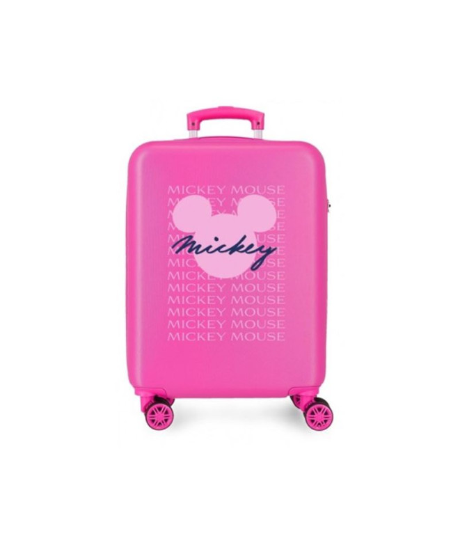 Mala Disney Abs 55Cm 4W Have A Good Time Mickey Signature Fúcsia Rosa