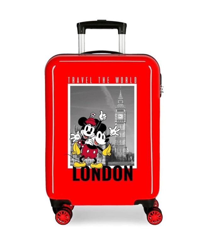 Mala Disney Abs 55Cm 4W Mickey Viagem a Londres Vermelho