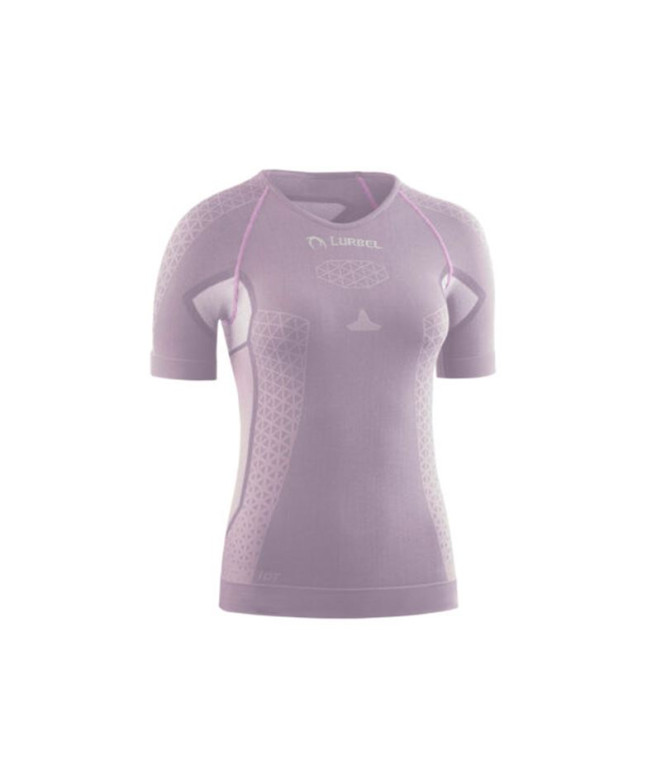 Camiseta Running Lurbel Mulher by Cristallo Manga curta Lavanda