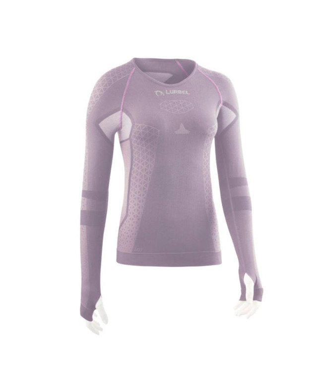 Camiseta Running Lurbel Mulher de Cristallo Manga comprida Lavanda