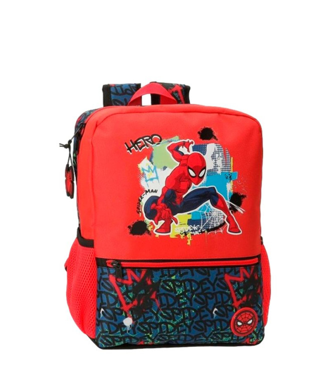 Sac à dos Marvel Adap. 33Cm. Spiderman Rouge Urbain