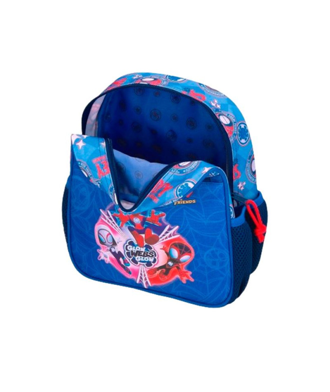Mochila Marvel Adap. 25Cm. Spidey Power Of 3 Azul