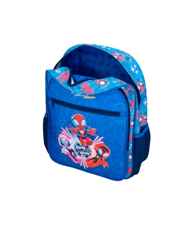 Mochila Marvel 38Cm. Spidey Power Of 3 Azul