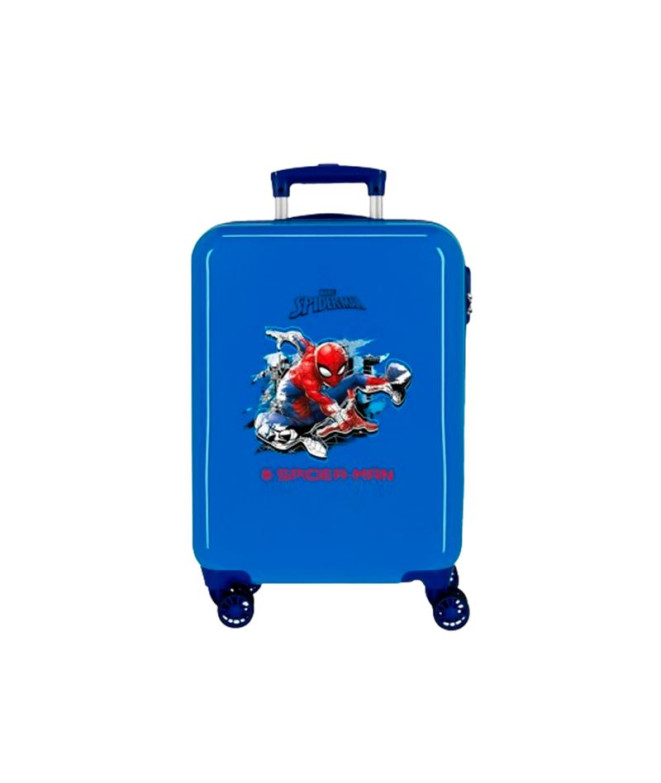 Maleta Marvel Abs 55Cm.4R. Spiderman Geo Azul Azul
