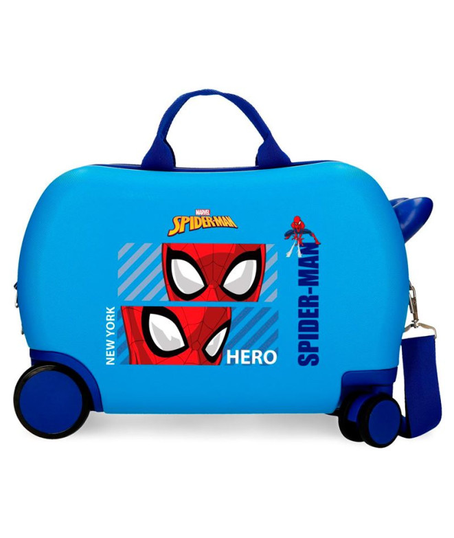 Valise Marvel Inf.Abs 4R.(2 Multi.) 45Cm. Spiderman Hero Bleu