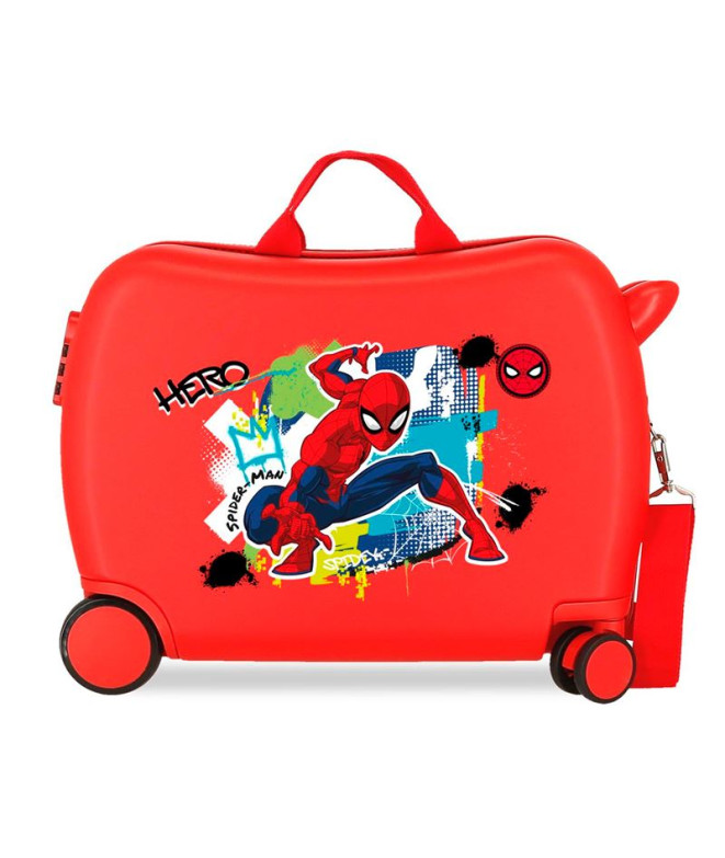 Valise Marvel Inf.Abs 4R.(2 Multi) Spiderman Rouge Urbain Rouge