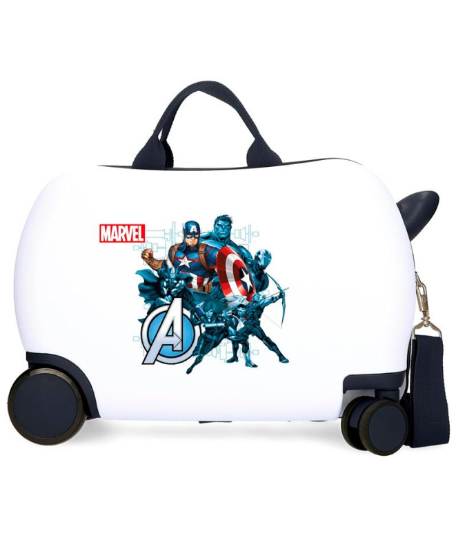 Valise Marvel Inf.Abs 4R.(2 Multi.) 45Cm. Avengers Legend Blanc