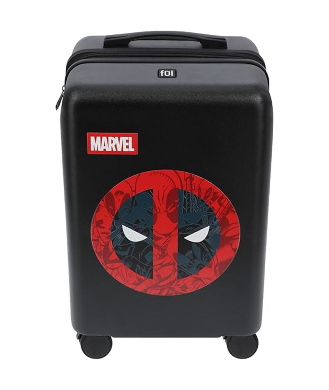 Mala Marvel Abs 55Cm.4R. Deadpool Preto Preto