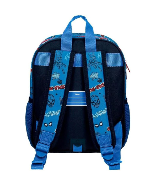 Mochila Marvel Adap. 28Cm. Homem-Aranha...