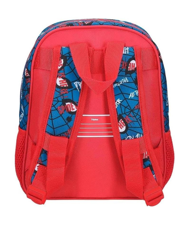 Mochila Marvel 28Cm.Spiderman Authentic Rojo
