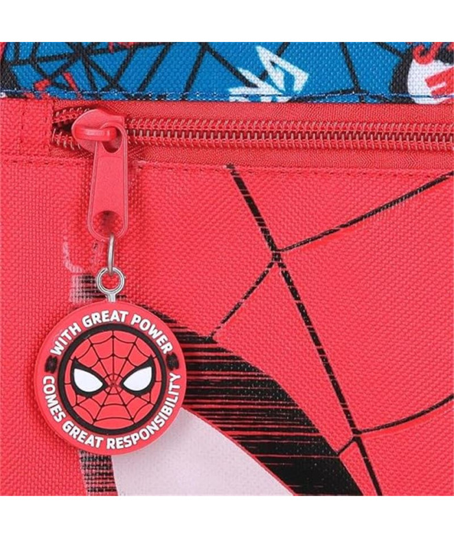 Mochila Marvel 28Cm.Spiderman Authentic Rojo