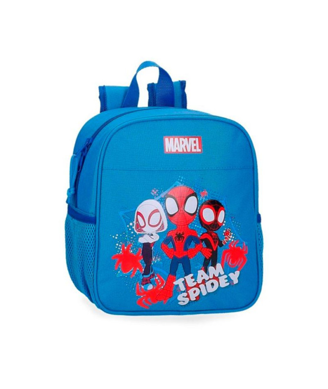 Mochila Marvel Adap.25 Cm. Equipa Aranha Azul